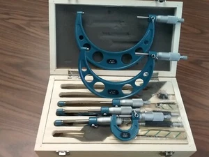 0-6" Precision outside micrometer set 0.0001" carbide standards 6pcs/set--new - Picture 1 of 6