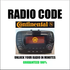 CONTINENTAL 358 VP1 VP2 RADIO CODE D CZECH MODELS SECURITY PINCODE SERVICE - Bild 1 von 6