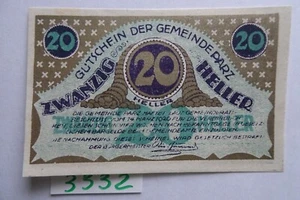 AUSTRIA - GEMEINDE PARZ, OO - 20 Heller - JPR 0721 - Picture 1 of 2