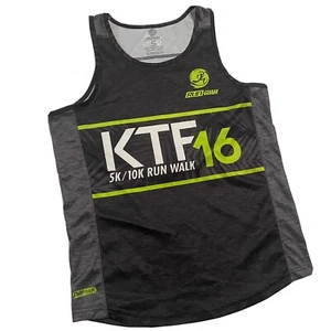Run Guam KTF16 5K/10K Canotta Uomo Small DriKwik Nero Verde Bianco Grigio - Usato in ottime condizioni - Foto 1 di 11