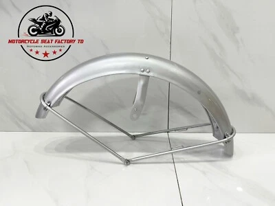 Guardabarros delantero plateado Honda CB450 K0 1965-1968 negro bombardero de alta calidad Foto 1 de 4