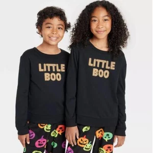 Boys Girls Hyde and Eek LITTLE BOO Halloween Sweatshirt PJs Size XS S M L XL NWT - Picture 1 of 1
