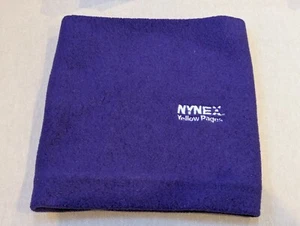 Vintage 90s Purple Fleece Neck Warmer Gaiter, NYNEX Yellow Pages Phone Book - Picture 1 of 3