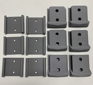 6/6 Combo Pack Black & Decker 20v Battery And Tool Holder / Mount / Hanger Gray - Picture 1 of 4