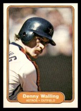 1982 Fleer #236 Denny Walling Houston Astros Baseball card