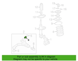 OEM Lower Control Arm Rear Bushing for 07-08 Entourage 06-11 Sedona 54551-4D000 - Picture 1 of 6