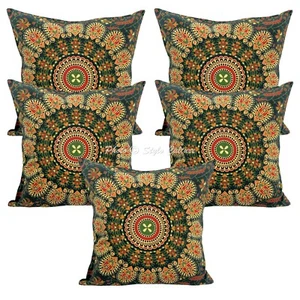 Home Decor Pillow Cover Mandala Bohemian Mandala Cushion Cover Throw 40 x 40 cm - Picture 1 of 6
