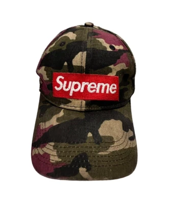 Gorra de Béisbol Supreme Camuflada Rara Colorway Skateboard Marca Envejecida Espalda LEER Foto 1 de 4