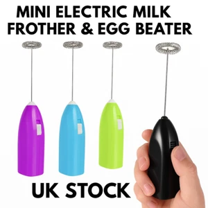 Electric Milk Coffee Frother USB Egg Beater Handheld Whisk Drink Mixer 🥤 - Picture 1 of 20