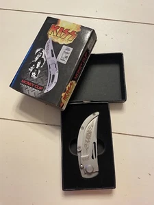 KISS Clip para Dinero/Cuchillo Plegable de Bolsillo Edición Limitada Plateado Cubiertos Unidos De Colección - Imagen 1 de 4