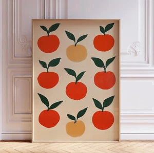 Póster retro con impresión de arte de pared de comida de tomate de cocina italiana - Imagen 1 de 6