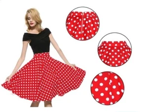 Maggie Tang 1950s Vintage Looking Retro Red Polkadot Swing Rockabilly Skirt XXL - Picture 1 of 6