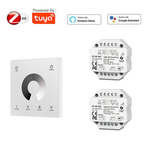 230V Tuya Zigbee AC Triac Dimmer LED Controller 2.4G Touch Fernbedienung F Alexa