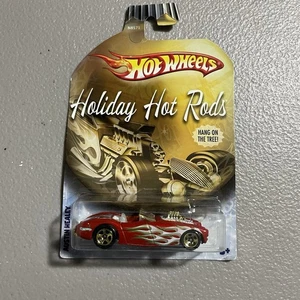 2009 Hot Wheels Holiday Hot Rods AUSTIN HEALEY Dark Red w/Gold 5 Spoke Wheels - Picture 1 of 2