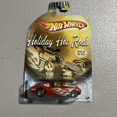 2009 Hot Wheels Holiday Hot Rods AUSTIN HEALEY Dark Red w/Gold 5 Spoke Wheels - Image 1 of 2