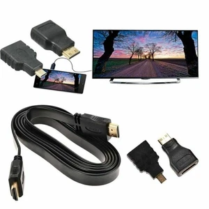 1080P HDMI Cable & HDMI to Mini & Micro Adaptor Set for Android Tablet PC TV I - Picture 1 of 10