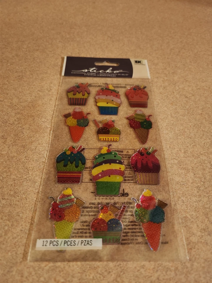 Sticko~Ice Cream Parlor~Dimensional Stickers - Image 1 of 1