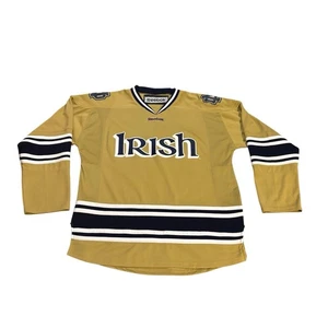 Reebok Notre Dame Fighting Irish Hockey Trikot Gold Navy Herren Small NCAA - Bild 1 von 10