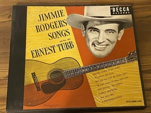 RARE 1951 10″ Shellac 4‑Disc Set “Jimmie Rodgers Songs” Ernest Tubb – VG+ EX - Imagen 1 de 9