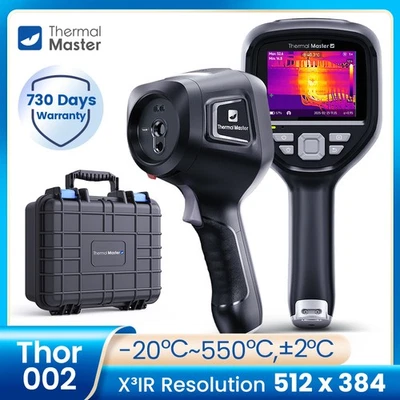 THERMAL MASTER Thermal Imaging Camera Thor002 Laser LED Support 512*384 Resolution 550°C3.5" Screen
