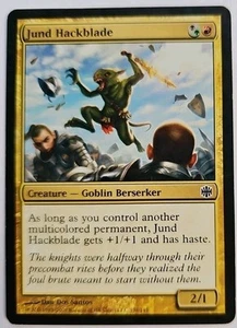 MTG Magic The Gathering Card Jund Hackblade Creature Goblin Berserker Alara Rebo - Picture 1 of 2