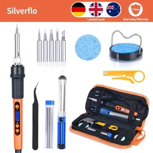 Lötkolben Lötpistole Lötgerät 100W Digital Lötstation SMD DIY Reparatur Kit - Bild 1 von 8
