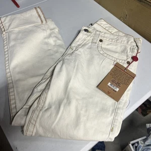 True Religion Jeans Damen Gr. 28 X 26 Capri Panhandler hellbraun oder wie cremefarben - Bild 1 von 13