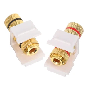 2 Stck. Lautsprecher Rückwand Kabel Pfosten Draht Klemmen Audio Bindung Buchse - Bild 1 von 20