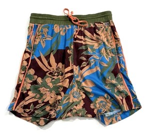 Free People Paperbag Shorts Women S Flowy Floral Tropical Boho Pull On Pockets - Picture 1 of 9