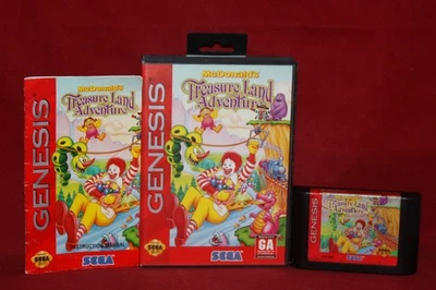 McDonald's Treasure Land Adventure (Sega Genesis, 1993) Cartridge, CIB Complete - Image 1 of 4