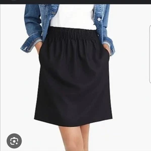 J. Crew Mercantile Black Sidewalk Mini Skirt Size 8 - Picture 1 of 8