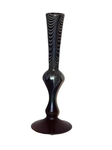 Stuart Abelman Iridescent Signed 7” Bud Vase P300-241 Contemporary Art Glass - Picture 1 of 5