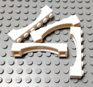 LEGO Lot of 4 White 1x6 Raised Arch Brick Parts and Pieces - Picture 1 of 1