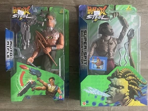 2 Max Steel Action Figuren: Auto-Rifle + Super-Spit Bio Constrictor Mattel Neu in OVP - Bild 1 von 15