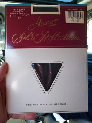 Sandália Hanes Silk Reflections Control Top 717 tamanho CD Color Jet - Imagem 1 de 4