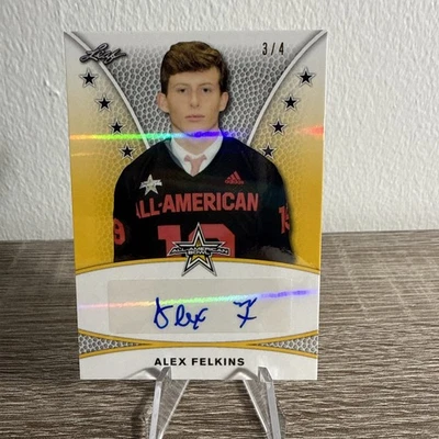 Alex Felkins 2019 Leaf Army All-American Bowl Gold Shimmer Auto #CS-AF1 3/4 - Image 1 of 3