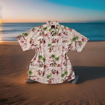 Legacy Bahamas Vintage Inspired Mens Short Sleeve Button Up 2XL Casual Apparel - Image 1 of 4