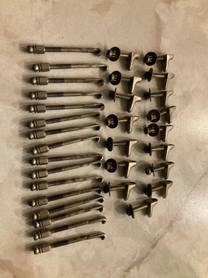 Vintage Gibson Banjo J-Hooks and Brackets 16 of each - Image 1 of 4