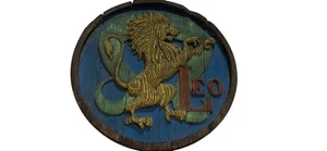 De Colección Grande Tiza-Ware "Placa Horóscopo Leo el León" 10 x 10 " - Imagen 1 de 5