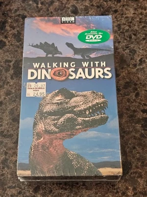 BRAND NEW Walking With Dinosaurs (VHS; 1999) RARE Sealed OOP BBC Video - Imagem 1 de 4