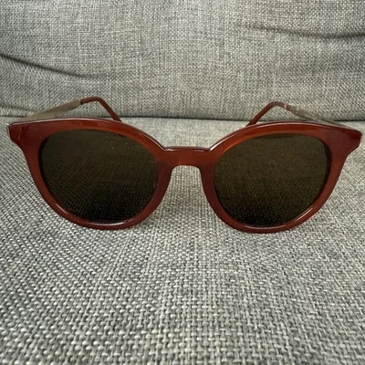 American Eagle 猫眼太阳镜 9052 红色金色镜框 — 第 1/4 张图片