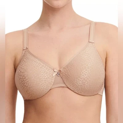 Chantelle C Magnifique Minimizer Bra 1891 Beige 32D NWT (Flawed) - Image 1 of 4
