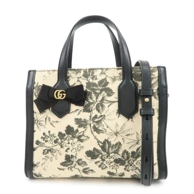 GUCCI GG Cinta Herbario 2 Vías Bolso de Mano Bolso de Hombro 443089 Auténtico Usado Envío Gratis Foto 1 de 4