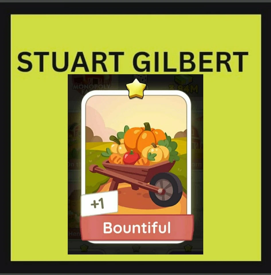 1x Bountiful - Set 1 🚀Monopo_ly-Go Stickers🚀⭐️ COZY COMFORT 🚀 - Image 1 of 1