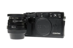 Contax G2 Rangefinder 35mm Film Camera Body Black + Carl Zeiss Biogon T* 28mm - Picture 1 of 11