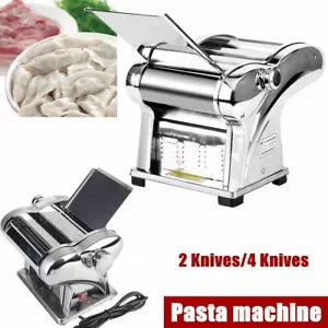 Kommerzielle Elektrische Nudelmaschine Nudelhautmaschine Maschine 2/4 Messer - Bild 1 von 23