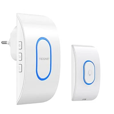 Campanello Senza Fili da Esterno, TECKNET Campanello Wireless Impermeabile IP65, - Immagine 1 di 4
