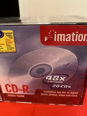 Imation 20 pack CD-R, 48x, 700MB, new in package - Image 1 of 3