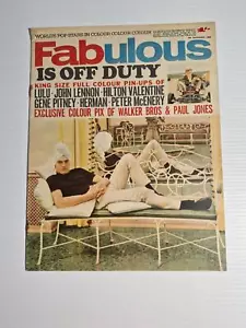 Fabulous Magazine 6th November 1965 Walker Bros Gene Pitney Peter Noone Lennon - Picture 1 of 8