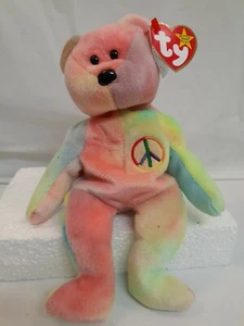 Beanie Babies Peace Bear 1996 - Picture 1 of 6